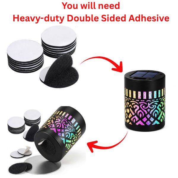 Add 10 Pcs Wall Adhesive For Mandala Light