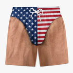 Custom Patriotic Swim Trunks
