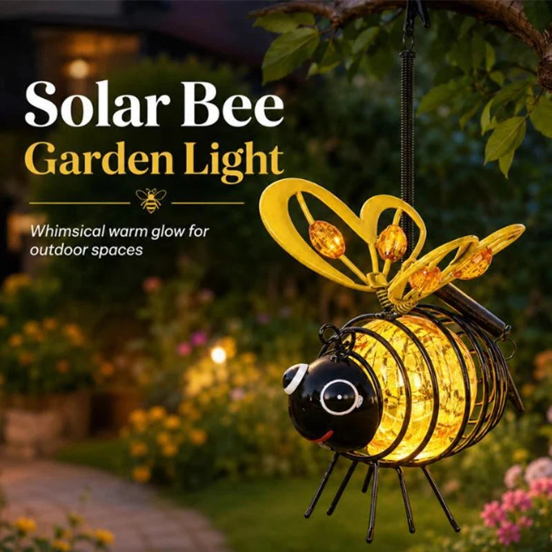 🌙🍃🪴 LIMITED-TIME 50% OFF! Hanging Solar Bee Light – Warm Amber Glow, Flicker-Free, Perfect for Garden Parties, Camping, or Kids’ Rooms – Spread Joy Day and Night 🌞🌜.