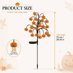 🎃 Pumpkin Solar Stake Lights – Halloween Outdoor Yard Decor