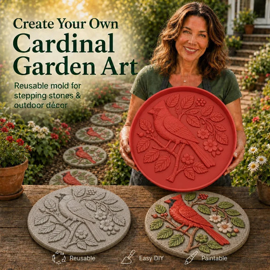 🐦🌻  Garden Art Stepping Stone Mold