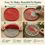 🐦🌻  Garden Art Stepping Stone Mold