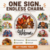 16 Pcs Interchangeable Welcome Sign for Front Door