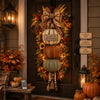 🏡🎃Lighted Stacked Pumpkin Fall Door Decor with 3 Seasonal Plaques