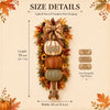 🏡🎃Lighted Stacked Pumpkin Fall Door Decor with 3 Seasonal Plaques