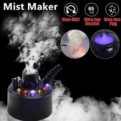 12-LED Ultrasonic Mist Maker Fogger