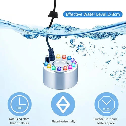 12-LED Ultrasonic Mist Maker Fogger
