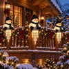 WinterGlow Snowman Icicle Light Decor