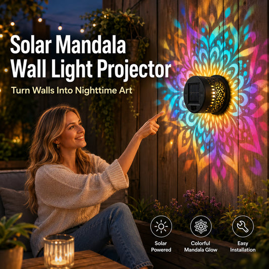 🔥 Last Day Sale Price | Mandala Glow ™- Solar Wall Light