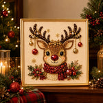🧘Relaxing & Beginner-Friendly - 🎨💎DIY Christmas Pearl Diamond Painting Art Kit With Frame