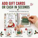 🔥 Last Day 50% OFF 🔥 Christmas Gift Card Book – 12 Gift Card Pages & Personal Message Holder