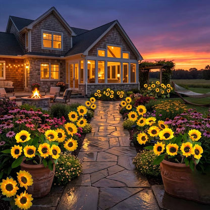 🔥 Last Day Sale Price | SunGlow™ Solar Sunflowers Lights 🌻 (1 Pack)