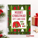 🔥 Last Day 50% OFF 🔥 Christmas Gift Card Book – 12 Gift Card Pages & Personal Message Holder