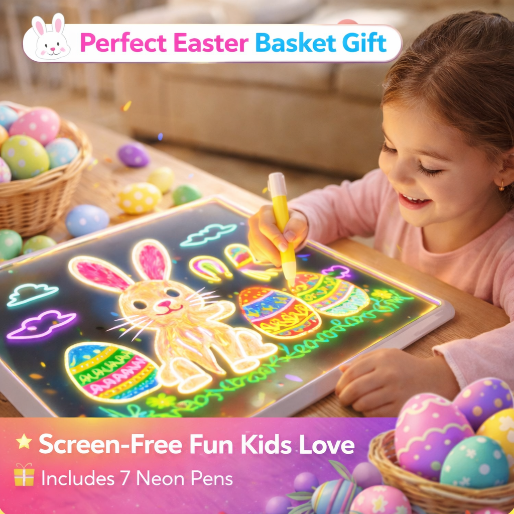 🔥 Last Day Sale Price | 🎁🥚 Perfect Easter Gift-LED Drawing Board (7-Color Glow)