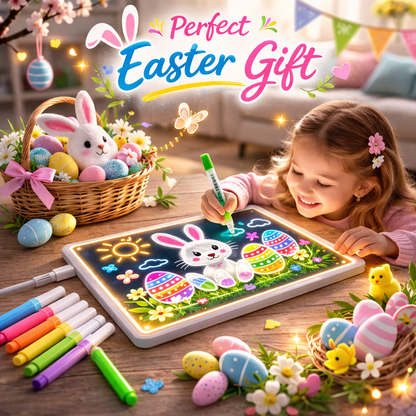 🔥 Last Day Sale Price | 🎁🥚 Perfect Easter Gift-LED Drawing Board (7-Color Glow)