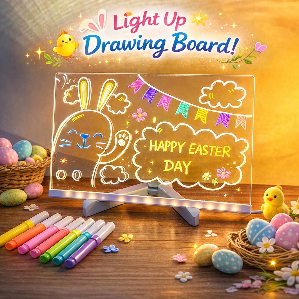 🔥 Last Day Sale Price | 🎁🥚 Perfect Easter Gift-LED Drawing Board (7-Color Glow)