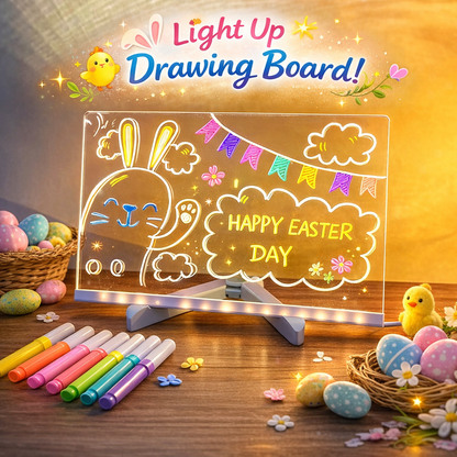 🔥 Last Day Sale Price | 🎁🥚 Perfect Easter Gift-LED Drawing Board (7-Color Glow)