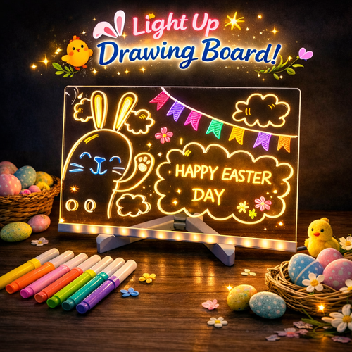 🔥 Last Day Sale Price | 🎁🥚 Perfect Easter Gift-LED Drawing Board (7-Color Glow)