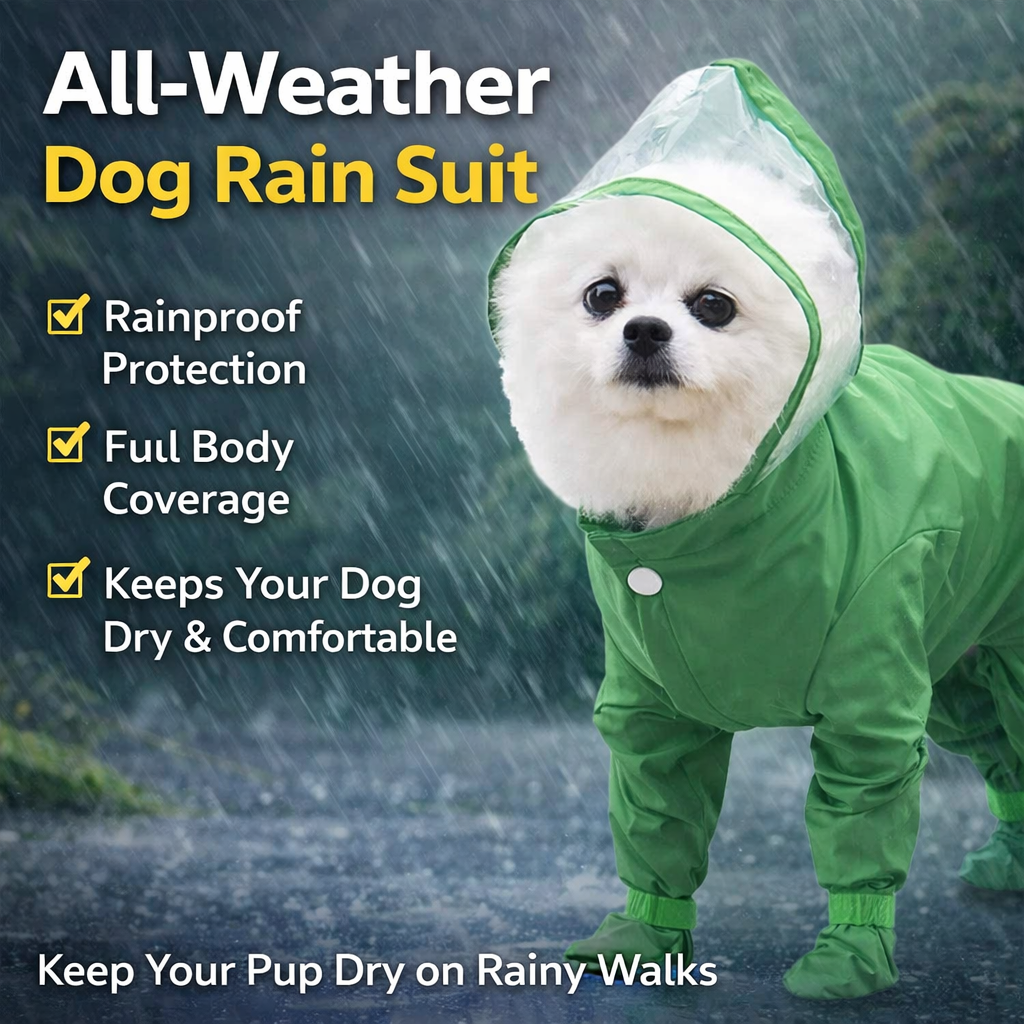 🔥 Last Day Sale Price | All-Weather Dog Rain Suit