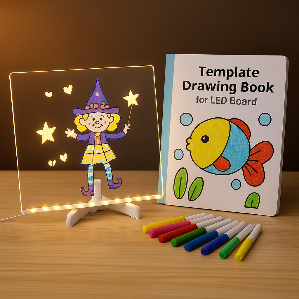 LED Board HELPING TEMPLATE- 12 SHEETS