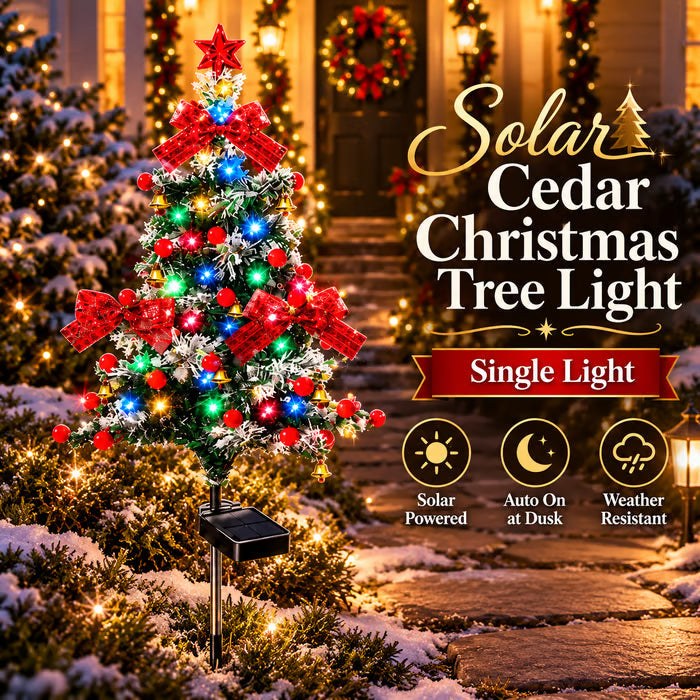 🔥 Last Day Sale Price | Solar Powered Christmas Tree Lawn Stakes