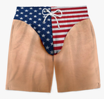 Custom Patriotic Swim Trunks