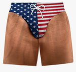 Custom Patriotic Swim Trunks