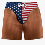 Custom Patriotic Swim Trunks