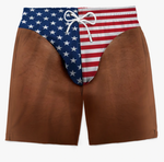 Custom Patriotic Swim Trunks