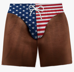 Custom Patriotic Swim Trunks