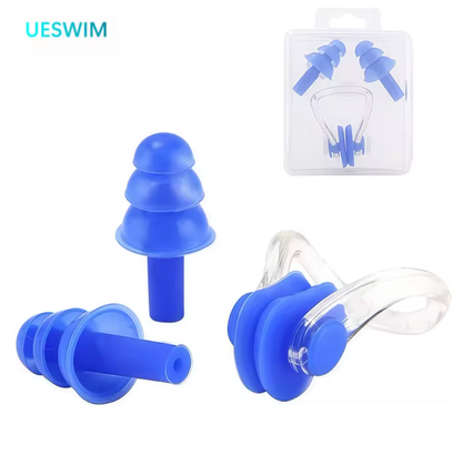Add Nose Clip & Ear Plugs for Swimming Goggles