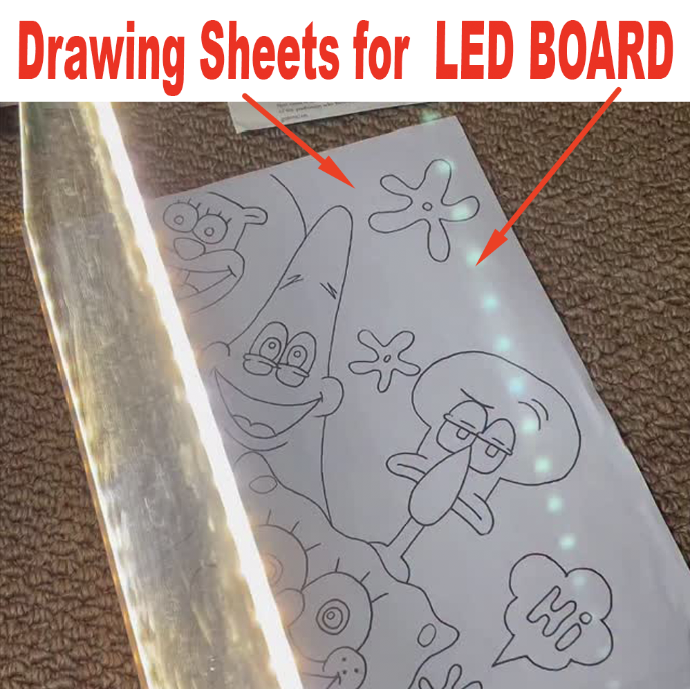 LED Board HELPING TEMPLATE- 12 SHEETS