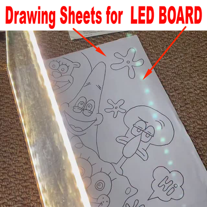 LED Board HELPING TEMPLATE- 12 SHEETS
