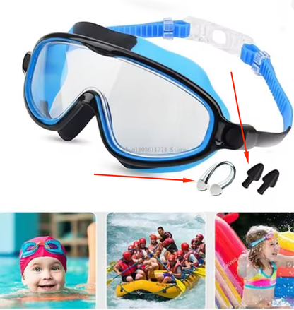 Add Nose Clip & Ear Plugs for Swimming Goggles