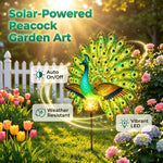 🔥 Limited time-50% OFF Solar Peacock Garden Sculpture Light Transform Your Outdoor Space