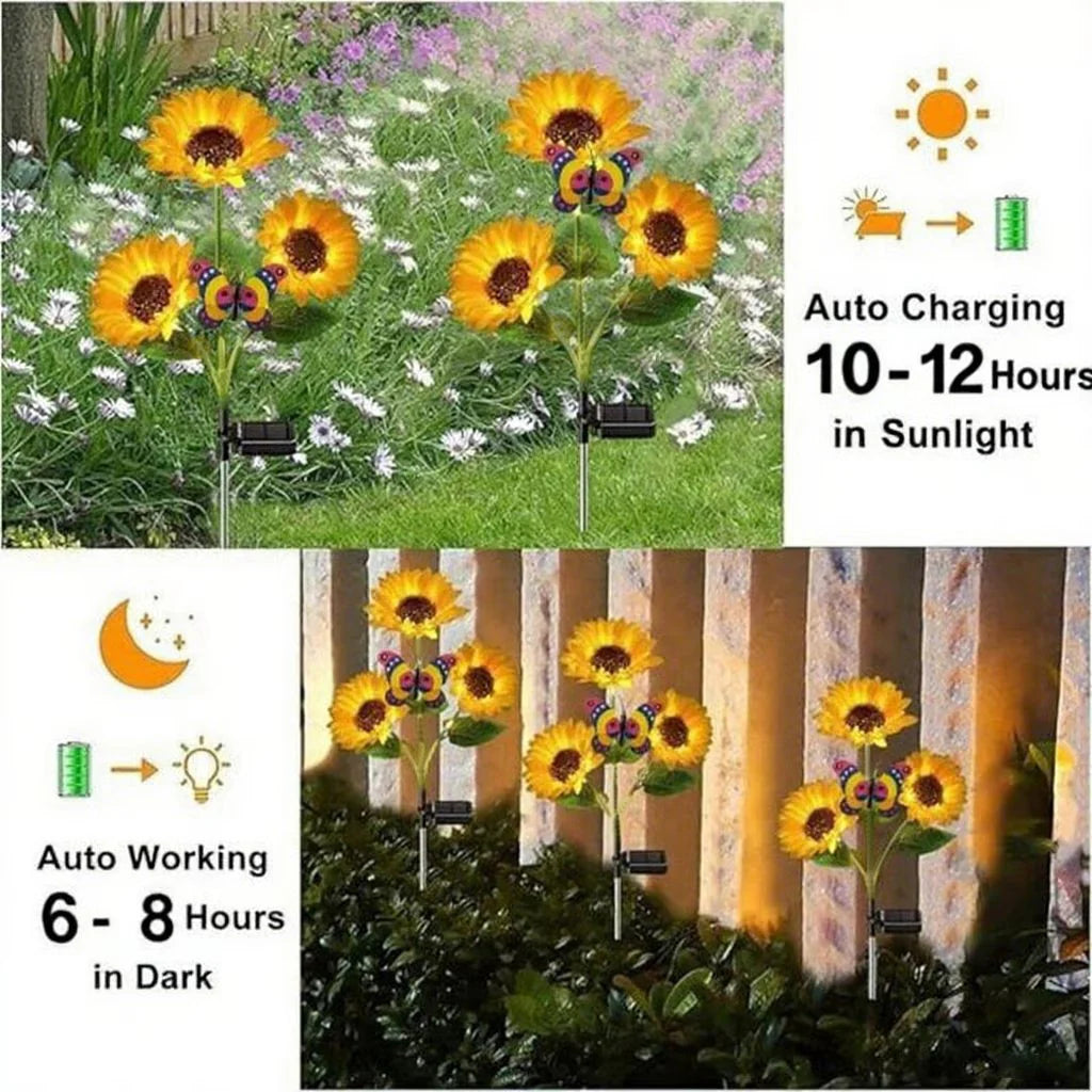 🔥 Last Day Sale Price | SunGlow™ Solar Sunflowers Lights 🌻 (1 Pack)