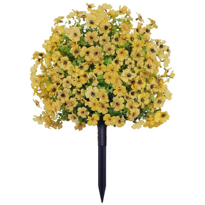 Artificial Eucalyptus and Violet Ground-Insert Floral Decoration