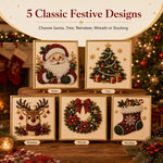 🧘Relaxing & Beginner-Friendly - 🎨💎DIY Christmas Pearl Diamond Painting Art Kit With Frame