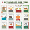 🔥 Last Day 50% OFF 🔥 Christmas Gift Card Book – 12 Gift Card Pages & Personal Message Holder