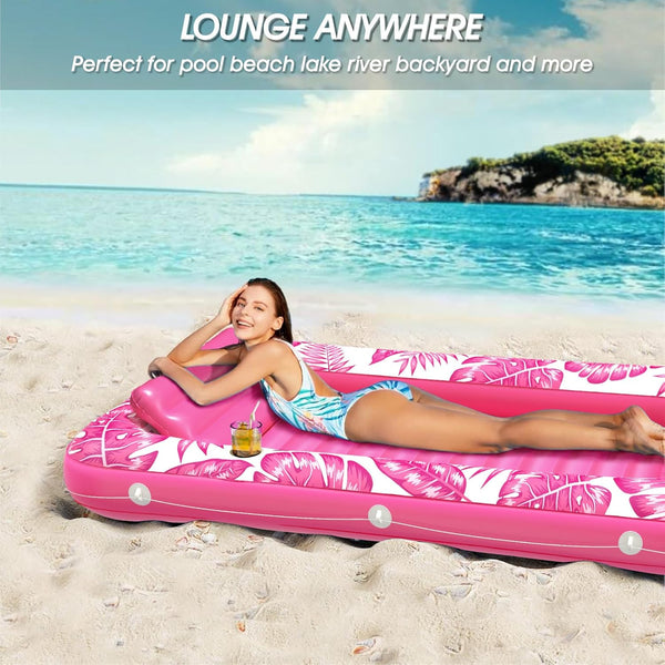 SunDeck Inflatable Pool Lounger Comfort Float