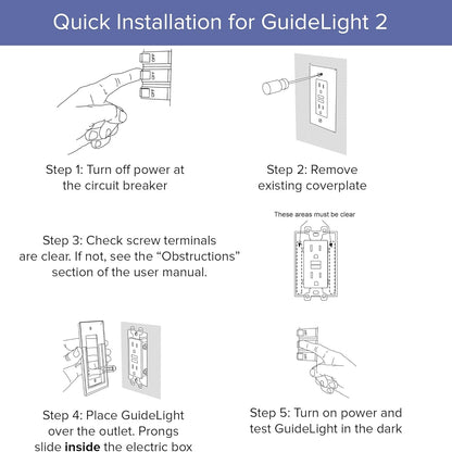 SnapGuide Outlet Nightlight Plate