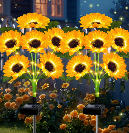 🔥 Last Day Sale Price | SunGlow™ Solar Sunflowers Lights 🌻 (1 Pack)