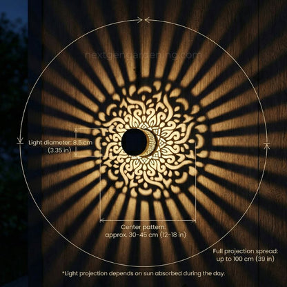 Mandala Glow Solar Outdoor Light