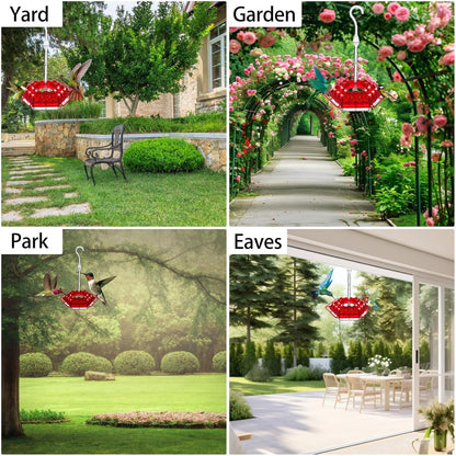 Garden Hummingbird Flower Feeder