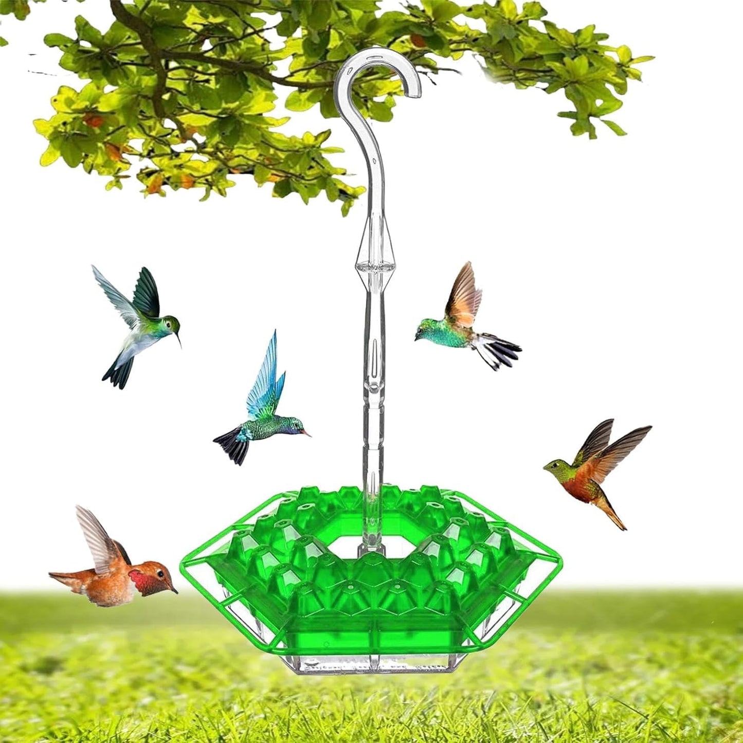 Garden Hummingbird Flower Feeder