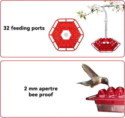 Garden Hummingbird Flower Feeder