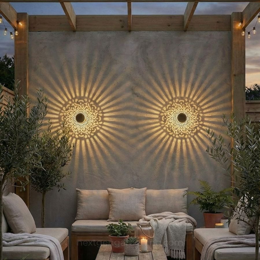 Mandala Glow Solar Outdoor Light