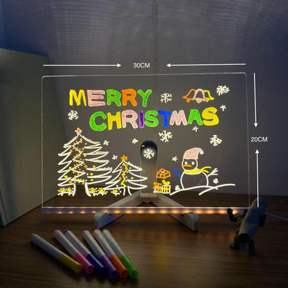 🔥 Last Day Sale Price | 🎄 LED Drawing Board (7-Color Glow) .