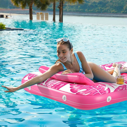 SunDeck Inflatable Pool/Beach Lounger Comfort Float
