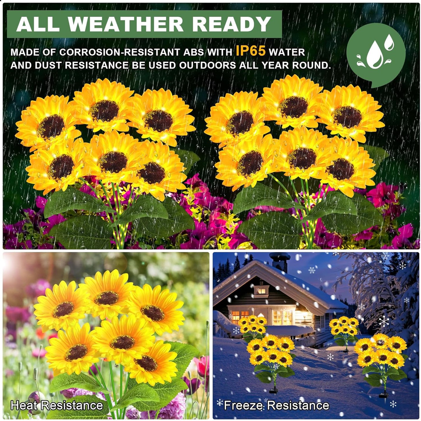 🔥 Last Day Sale Price | SunGlow™ Solar Sunflowers Lights 🌻 (1 Pack)